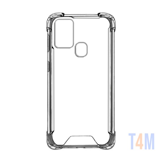 Funda de Silicona con Esquinas Duras para Samsung Galaxy M31 Transparente